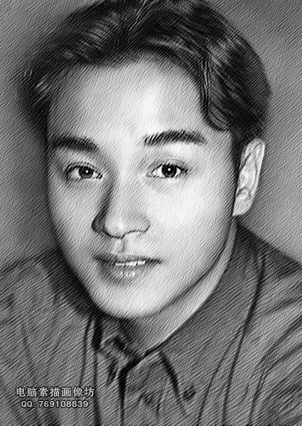 张国荣素描肖像
