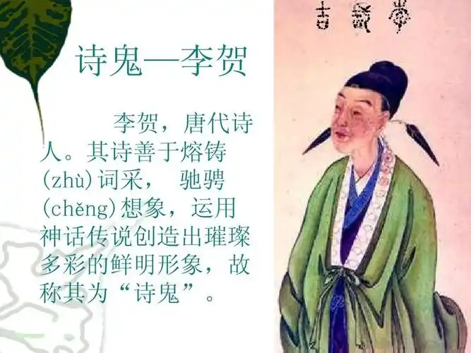 《华夏千古名人榜》唐代.李贺(541)