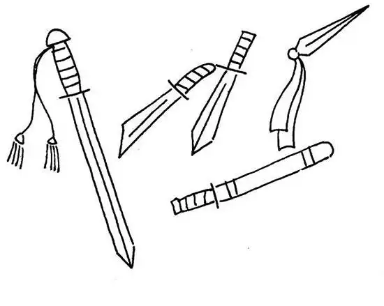 十八般兵器简笔画图片大全