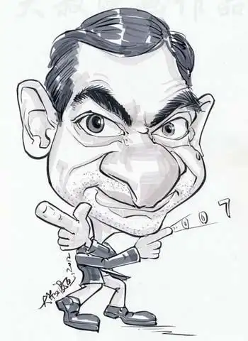 憨豆先生漫画像-搞笑趣图-爆笑坛