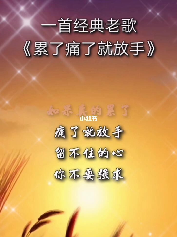 累了痛了就放手经典歌曲