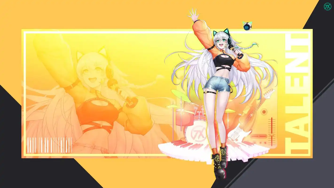 二次元壁纸 电脑组装 天选姬高清壁纸 - 抖音