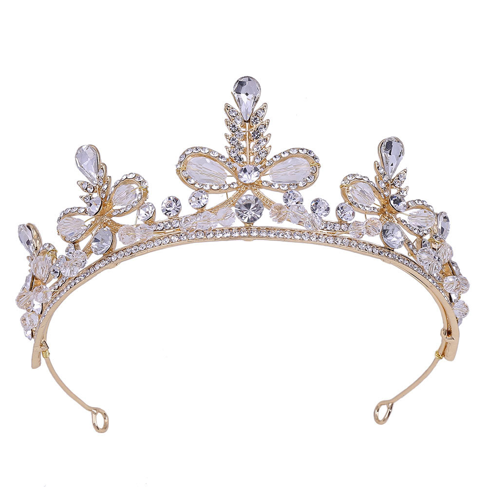 h1209新娘韩式婚礼皇冠 女王闪耀水钻大气精致满钻王冠结婚头饰品