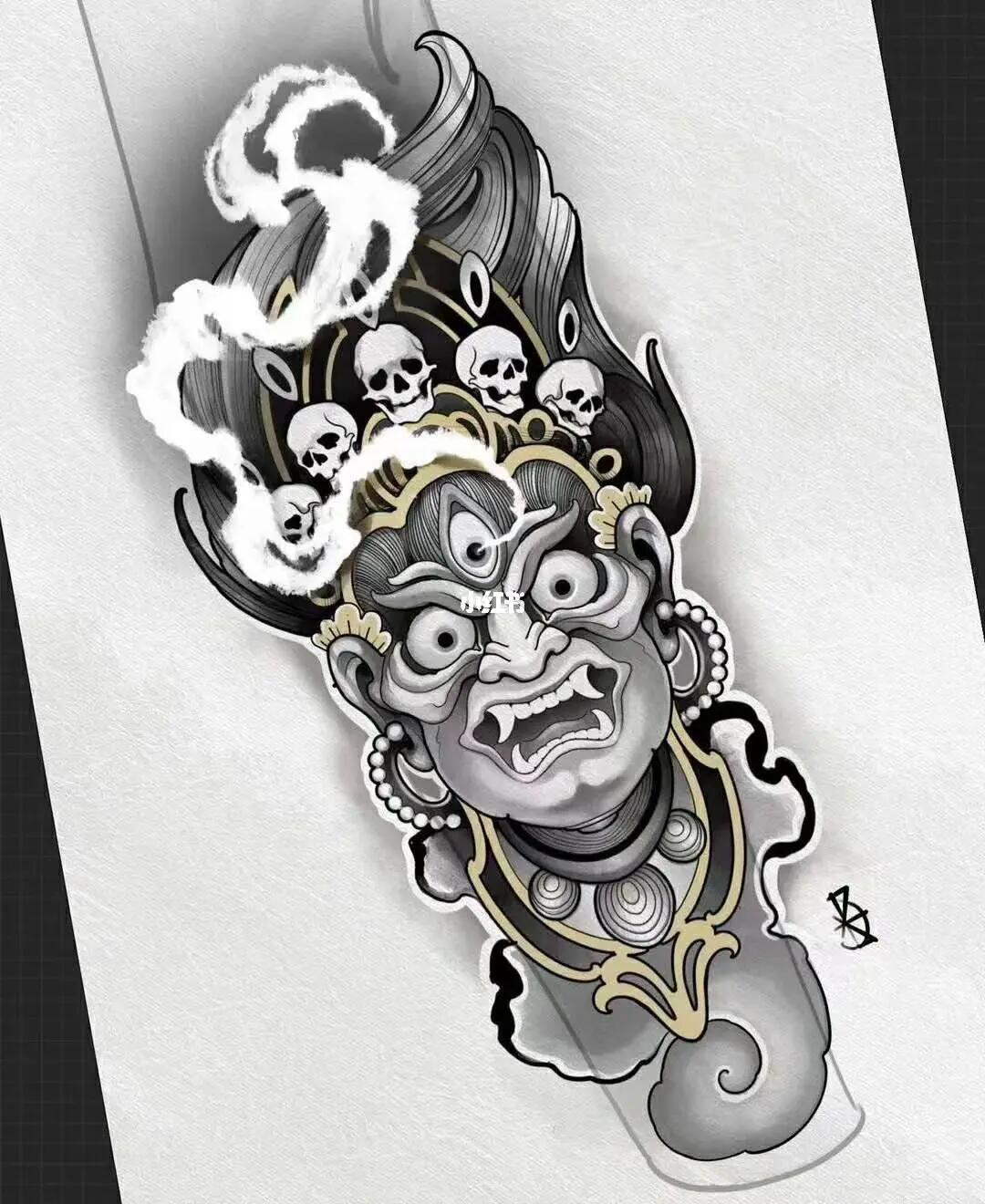 网络素材分享#纹身  #纹身手稿