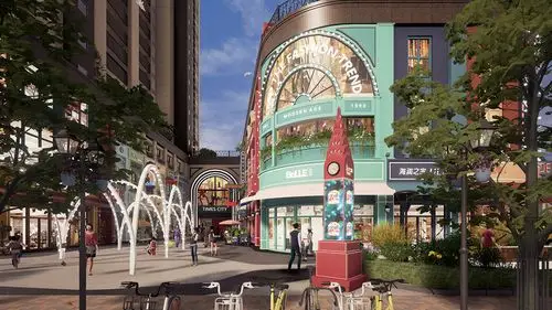 综合体设计】时代城商业街设计 - 公共建筑 - 空间印象设计作品案例