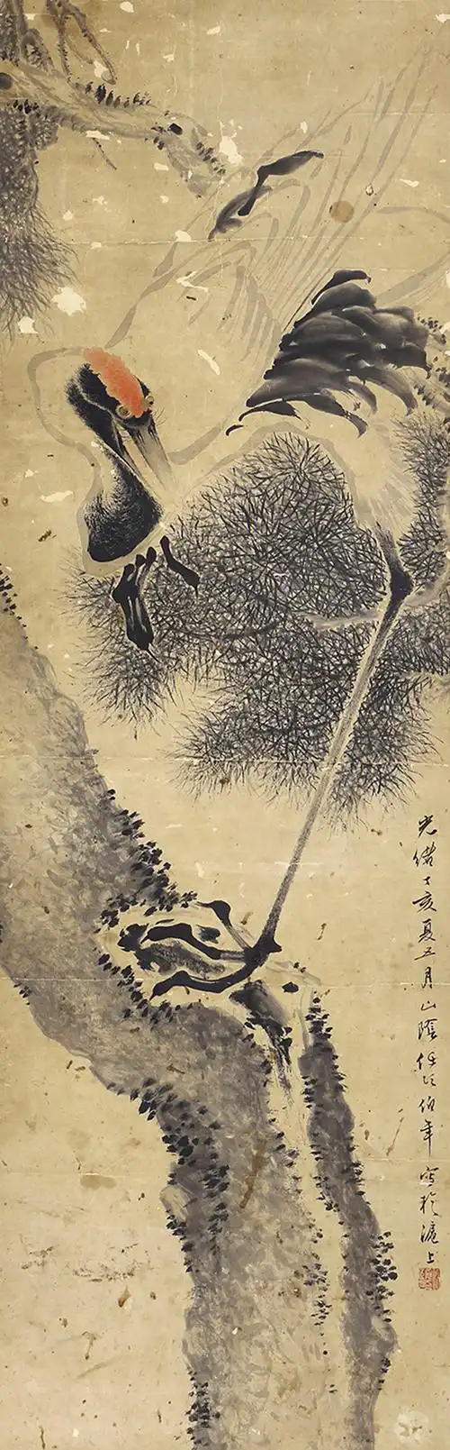 1120   任伯年  松鹤图