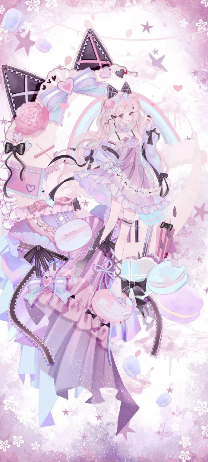 壁纸|竖屏壁纸|少女风| lolita|图源网络|侵删|抱图瓶#二次元新鲜事