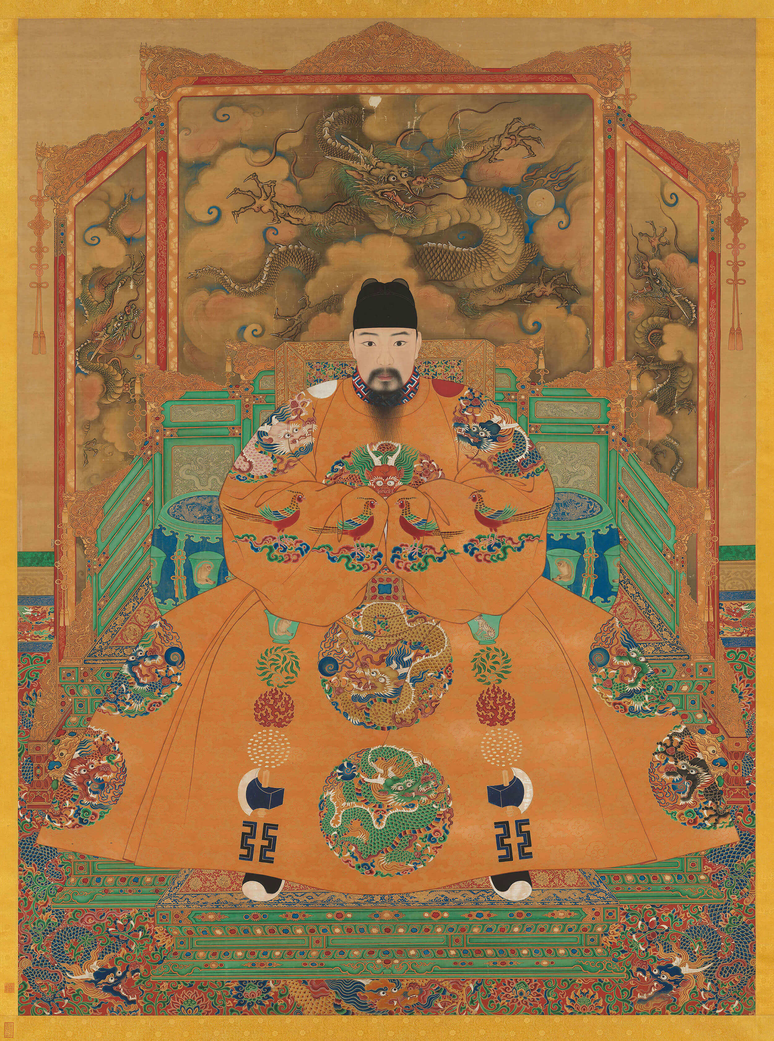 《明孝宗坐像》