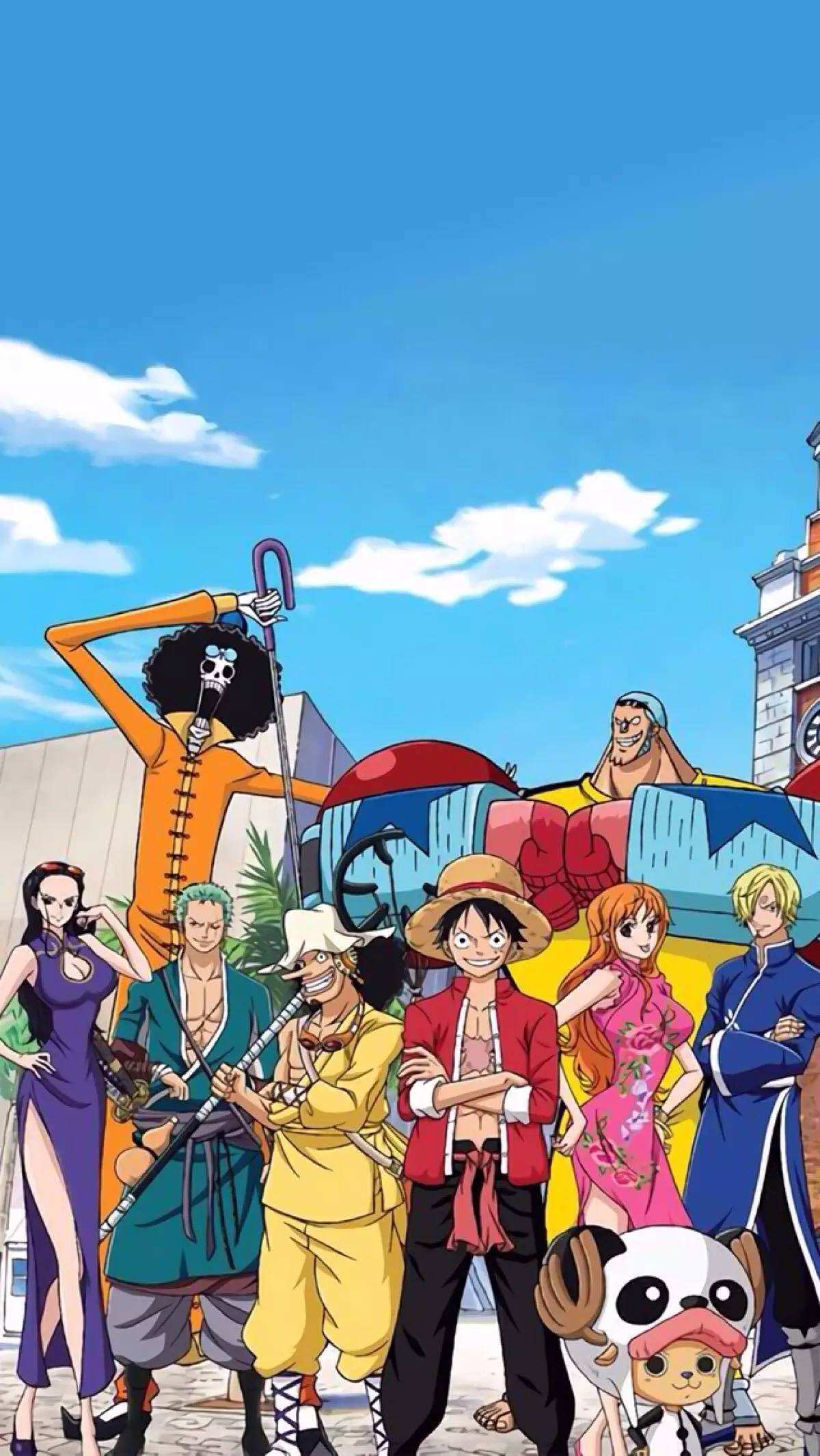 请给我几张高清的海贼王全体成员的图片,记住,高清的
