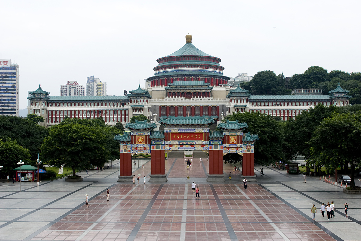 重庆人民大礼堂,是我这次旅行中的一大亮点.