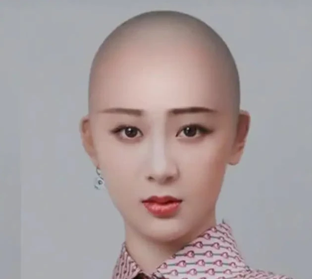当女明星剃光头,郑爽清秀,杨紫像女王,看到张雪迎:卤蛋本蛋?