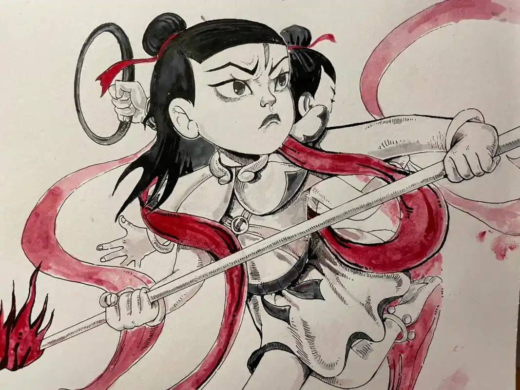 三头六臂.忧郁的孩子们别怕 守护着你们的是哪吒#痛仰乐队 # - 抖音