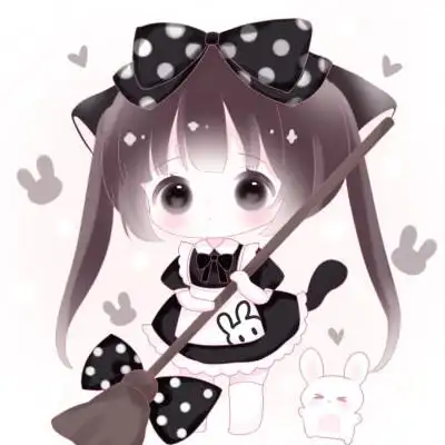 可爱的卡通头像女生呆萌