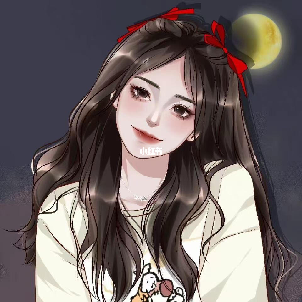 高冷女生头像原创手绘插画动漫女头