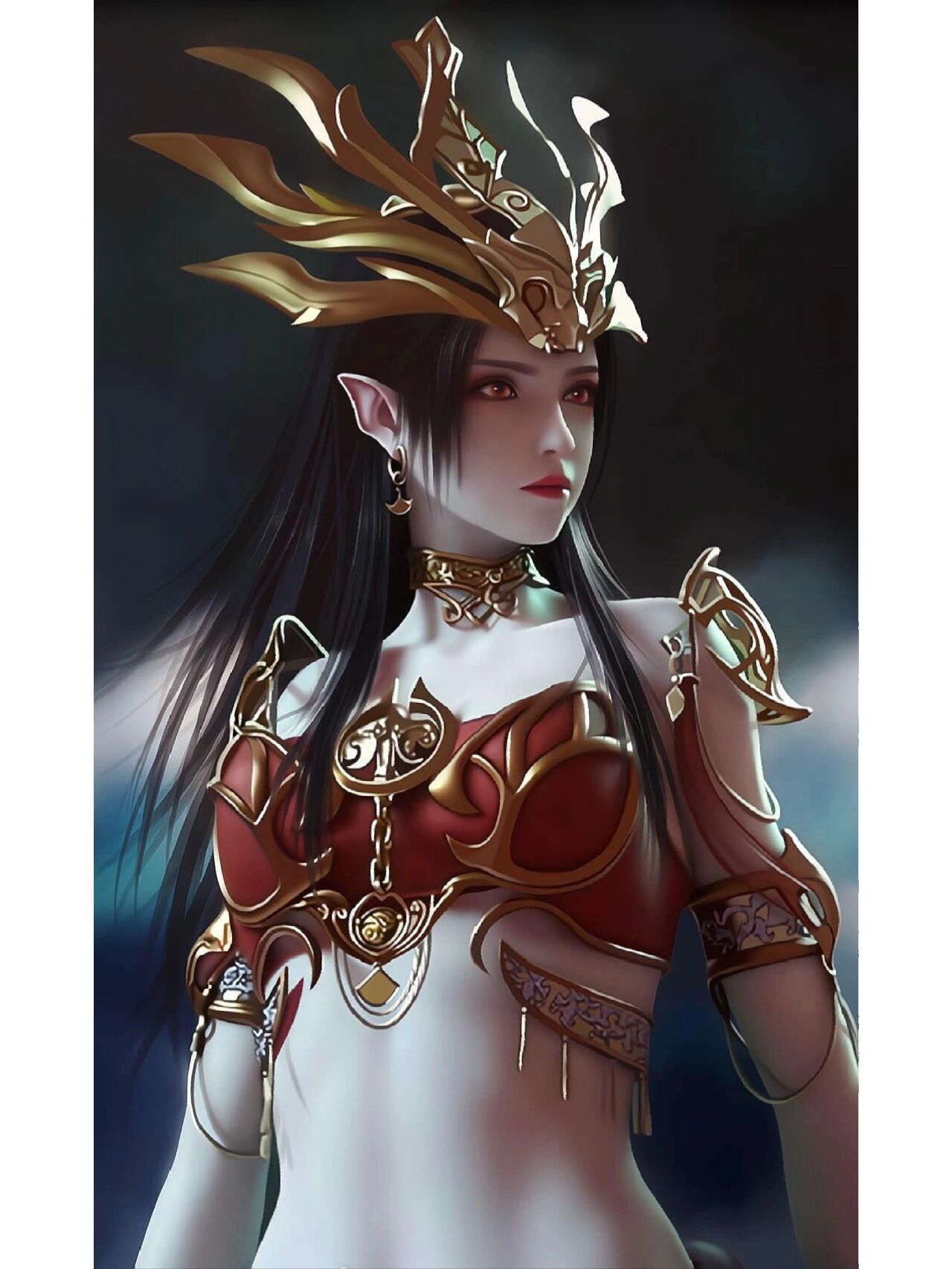 国漫女神第十二弹,美杜莎 美杜莎,又名彩鳞,原为加玛