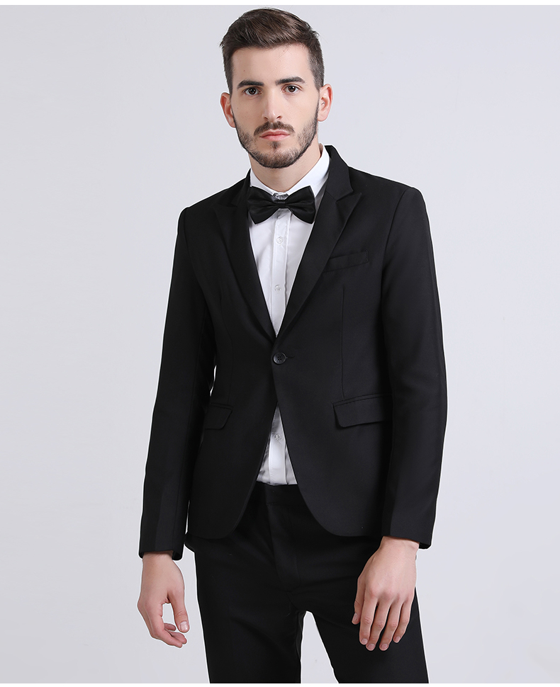 伴郎服小西装冬季休闲兄弟装套装西服婚礼个性创意男士三件套礼服