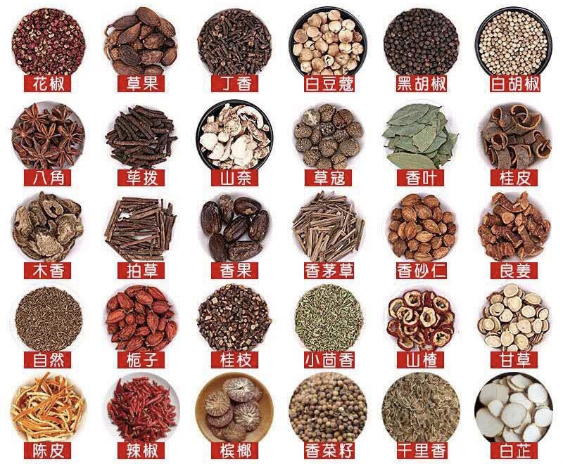 卤味香料大全,有你不认识的吗?