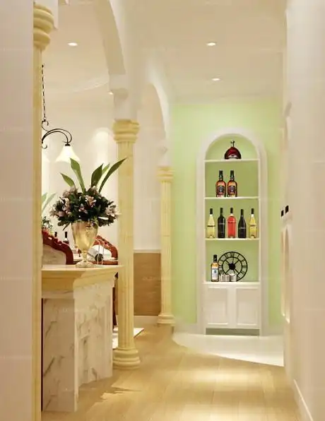 地中海风格客厅柱子装修效果图