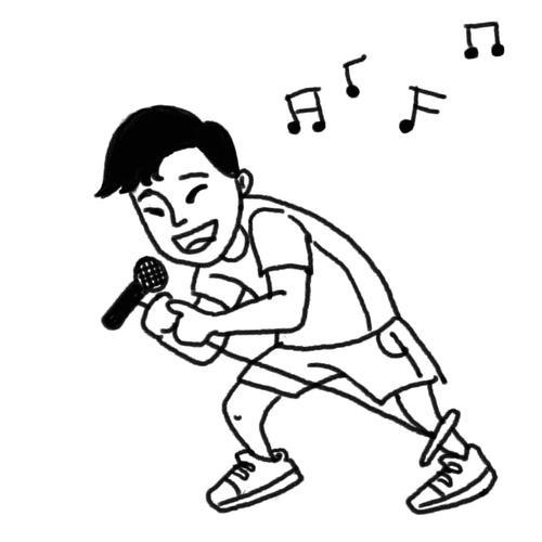 k歌的卡通图画简笔画