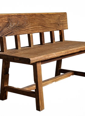 老榆木会议长凳可定制田园大长椅子