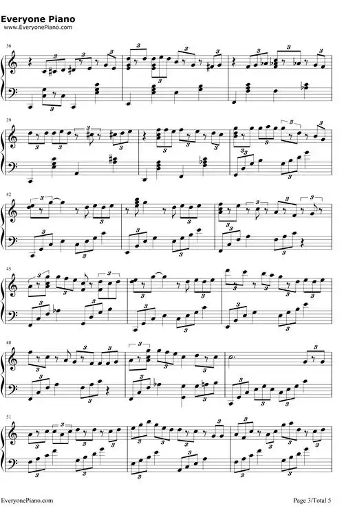 圣诞结钢琴谱 -陈奕迅