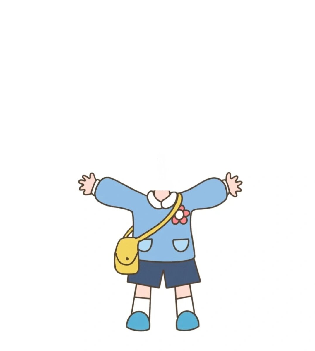 幼儿头像抠图素材卡通人物形象区域牌幼儿园