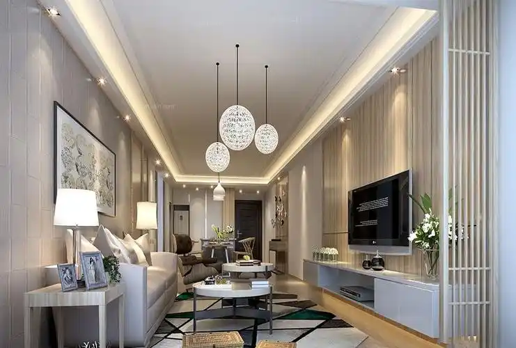 海德公馆120平三居室现代风格案例装修效果图