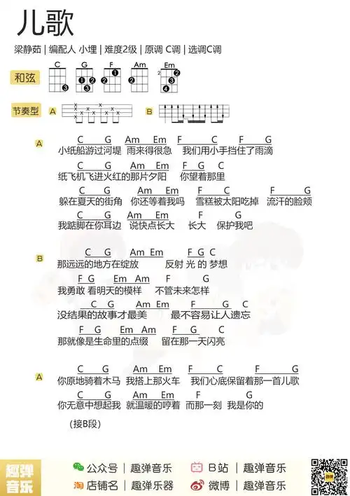 尤克里里简谱小酒窝_小酒窝 蔡卓妍 林俊杰 尤克里里弹唱谱