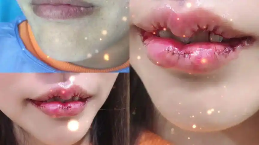 想嘴唇性感,形态完美,看这里哟#唇唇欲动 #m唇术后对比图