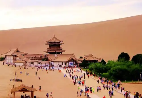 整理老照片之(五)……鸣沙山,月牙泉