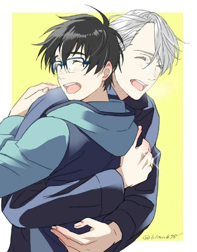 冰上的尤里##授权转载##1225维克托生日快乐#夏子太太的维克托生贺图