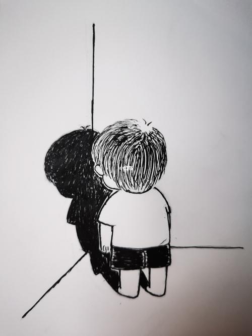 简笔画跟影子做朋友呀简笔画教程简笔画教程文化绘画