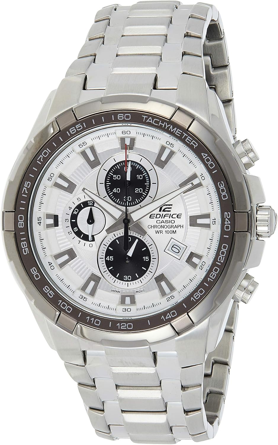 casio 卡西欧 edifice系列极速赛车运动钢带男表 ef-539d-7a