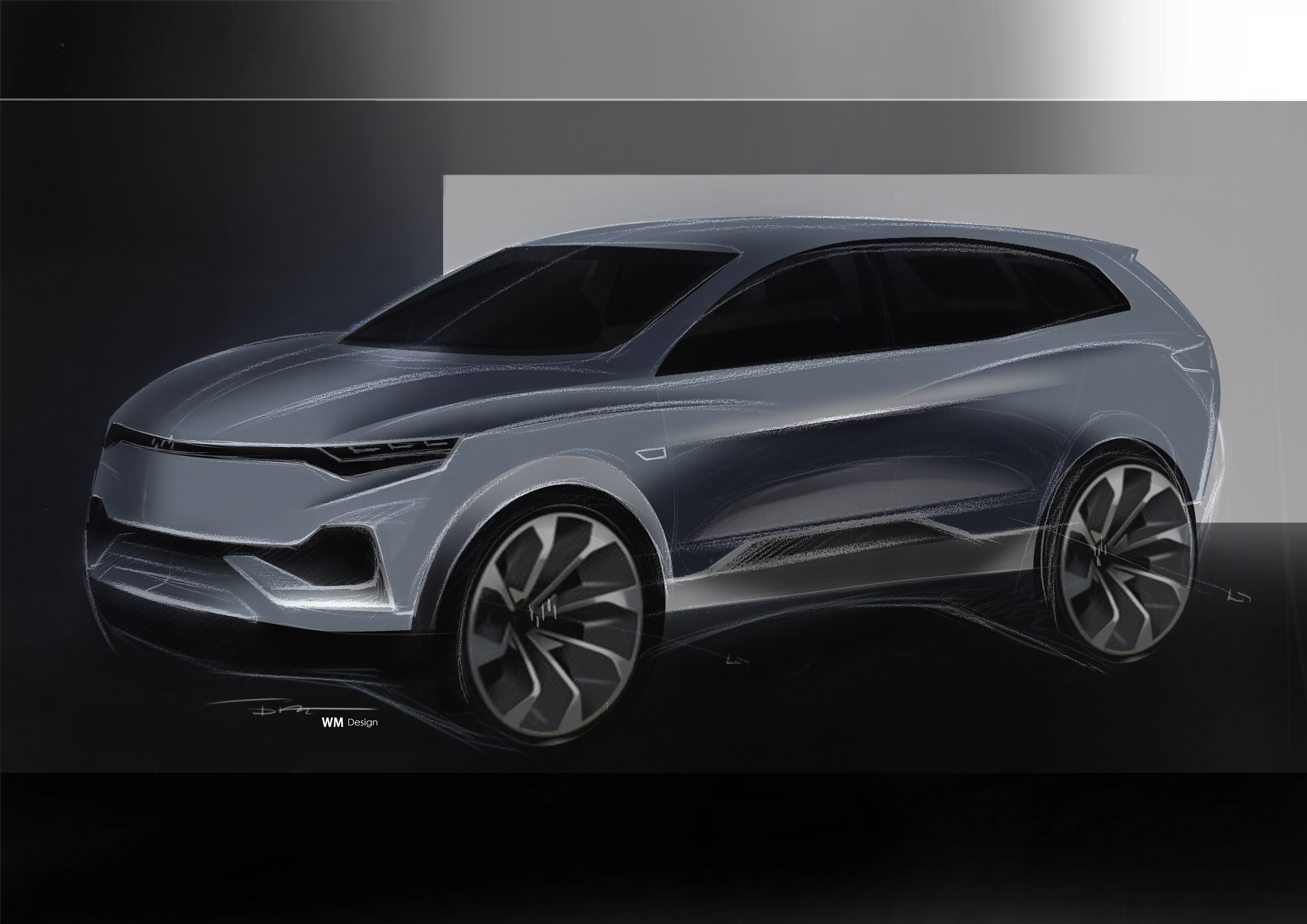 陈盛,汽车设计,手绘,概念车设计