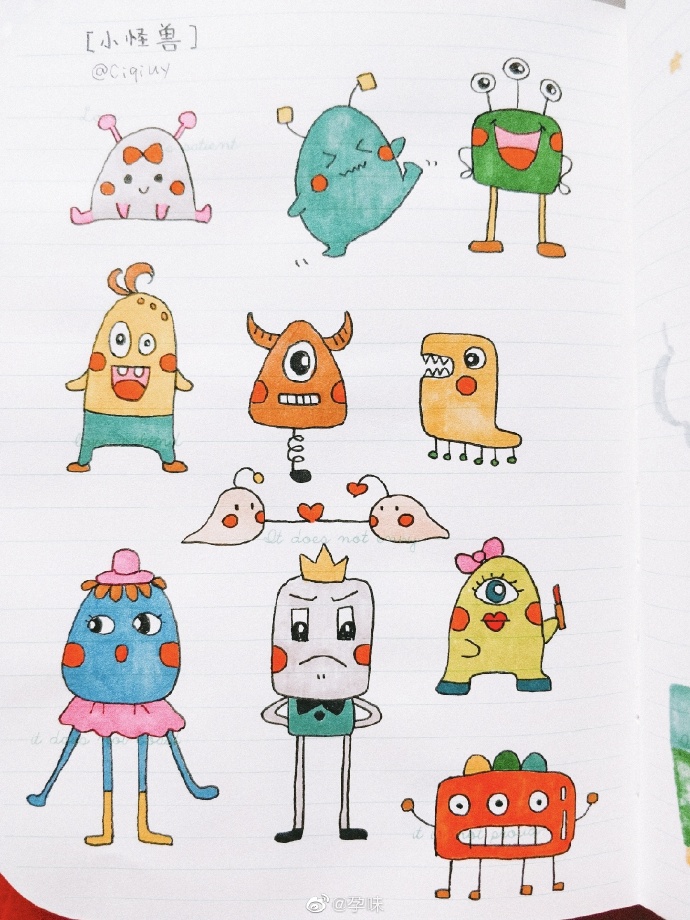 简笔画#超可爱的儿童简笔画素材