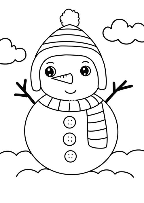 暖洋洋的冬天简笔画 简笔画图片大全-蒲城教育文学网