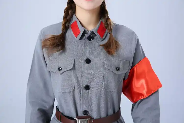 成人棉麻红军服儿童八路军新四军影视剧服装小红军抗战服舞台装