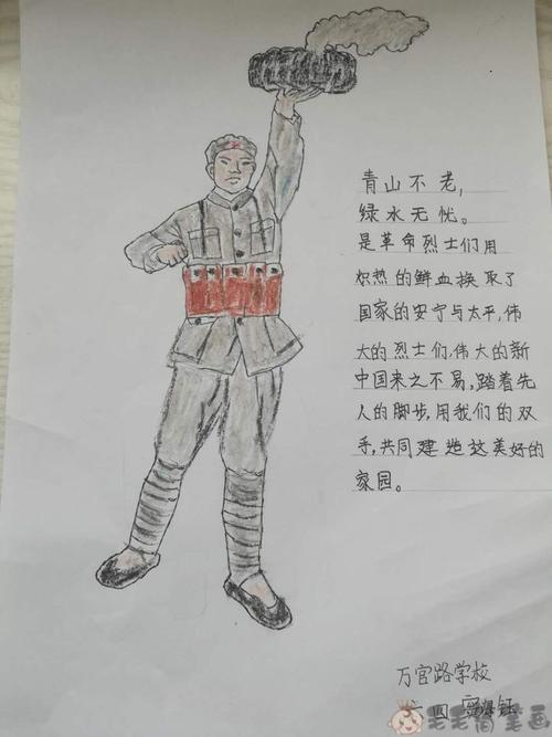 笔画英雄人物的简笔画有哪些抗日小英雄儿童简笔画红色革命烈士简笔画
