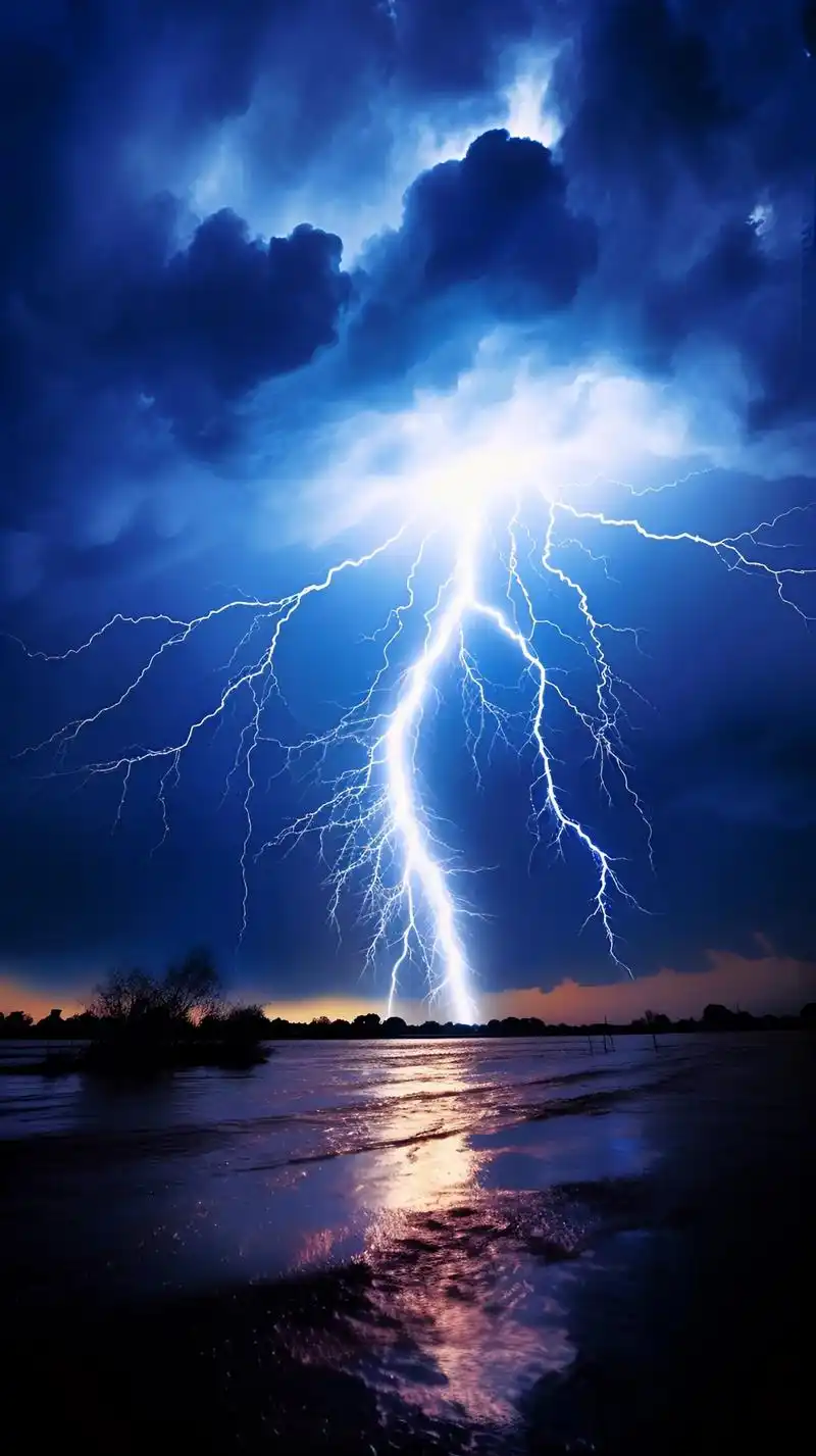 电闪雷鸣狂风暴雨.#上热门 #雷电 #视觉冲击 #ai绘画 - 抖音