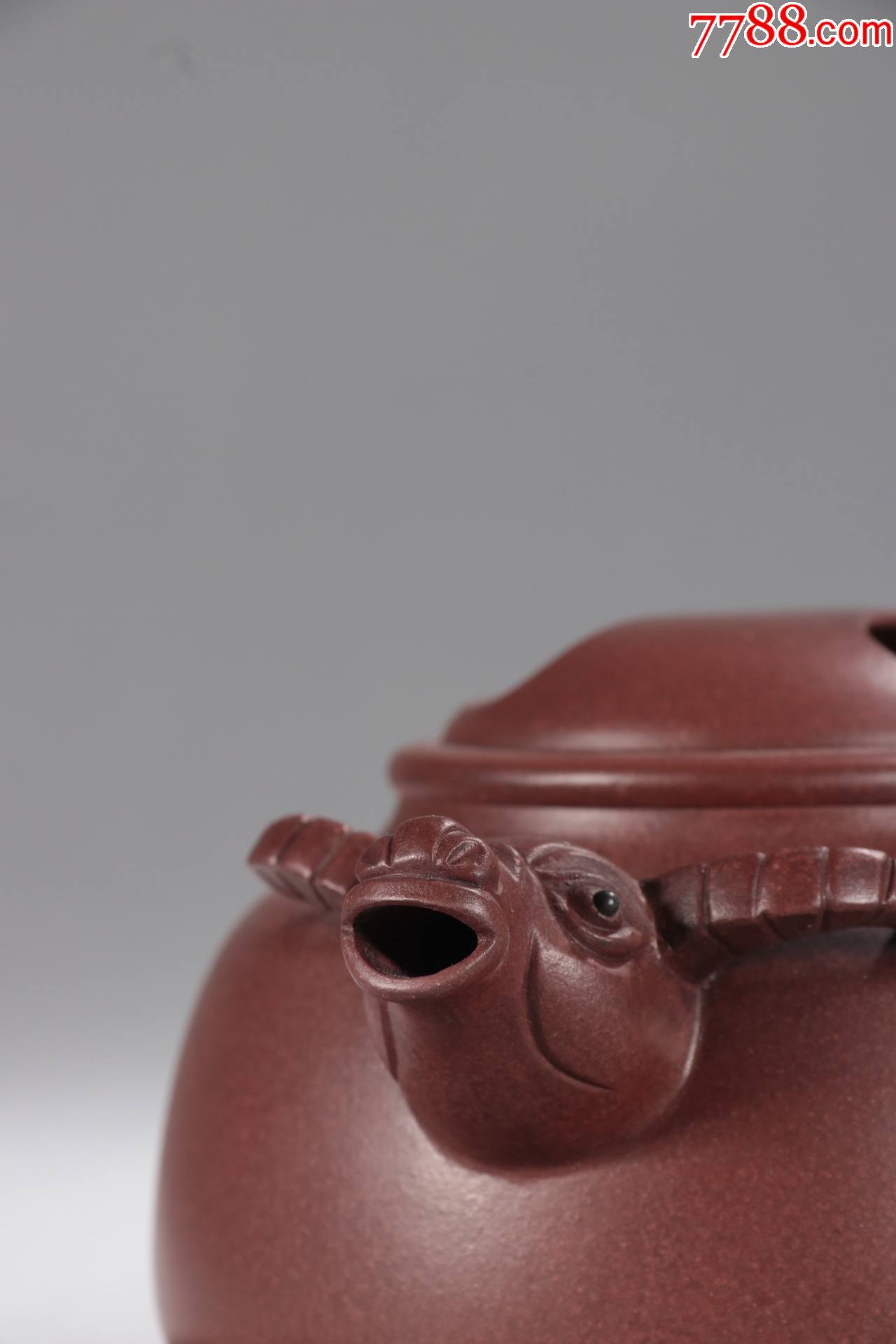 季益顺款诗文牛盖紫砂壶