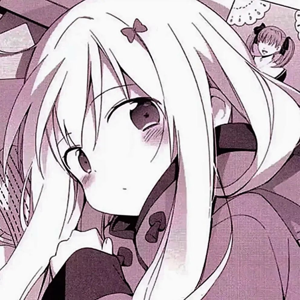 女生头像粉色系少女心动漫头像