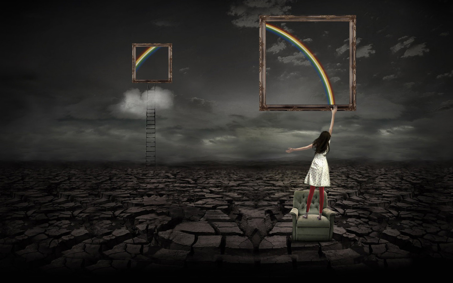 精选高清黑色背景创意桌面壁纸下载