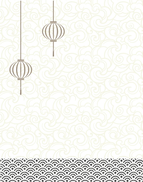 矢量古典中国风祥云底纹背景素材