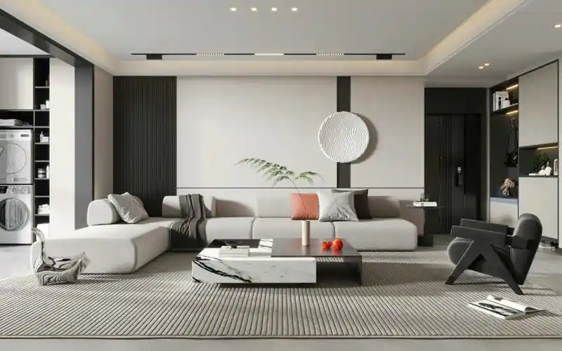 现代简约风格客厅效果图