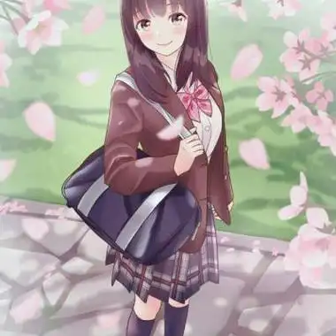 动漫女孩头像梦幻樱花高清好看有樱花动漫女孩头像