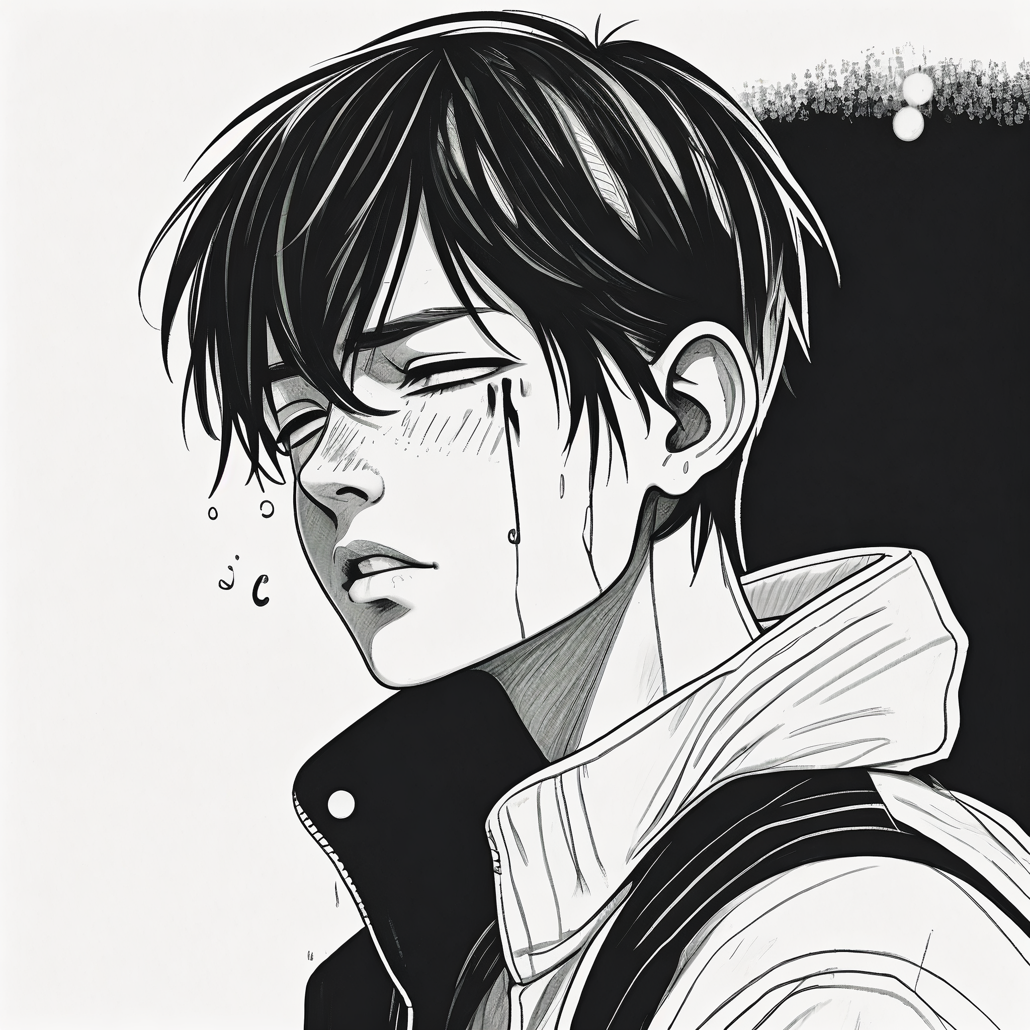 男生流泪头像,破碎感拉满92