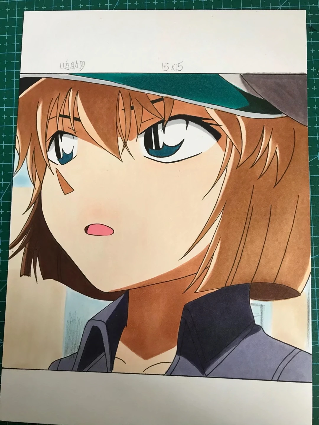 手绘灰原哀呆萌呆萌的好可爱