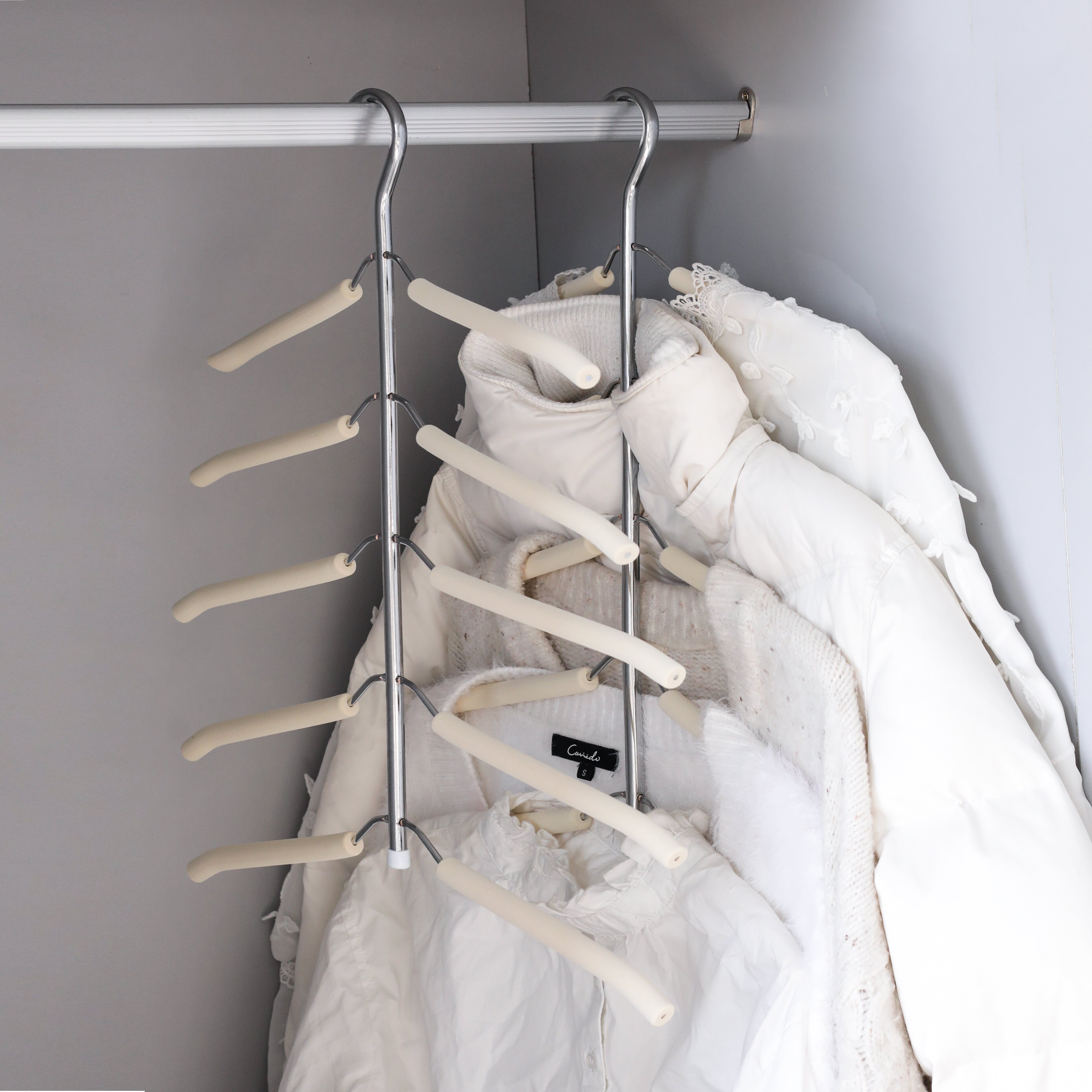 特价海绵衣架无痕_海绵多层无痕衣架 多功能家用衣橱衣撑 宿舍衣柜衣