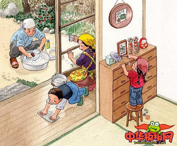 童年回忆手绘插画图片,美好的童年时光