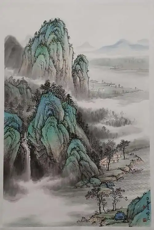 周顺良国画三尺山水作品欣赏 - 美篇